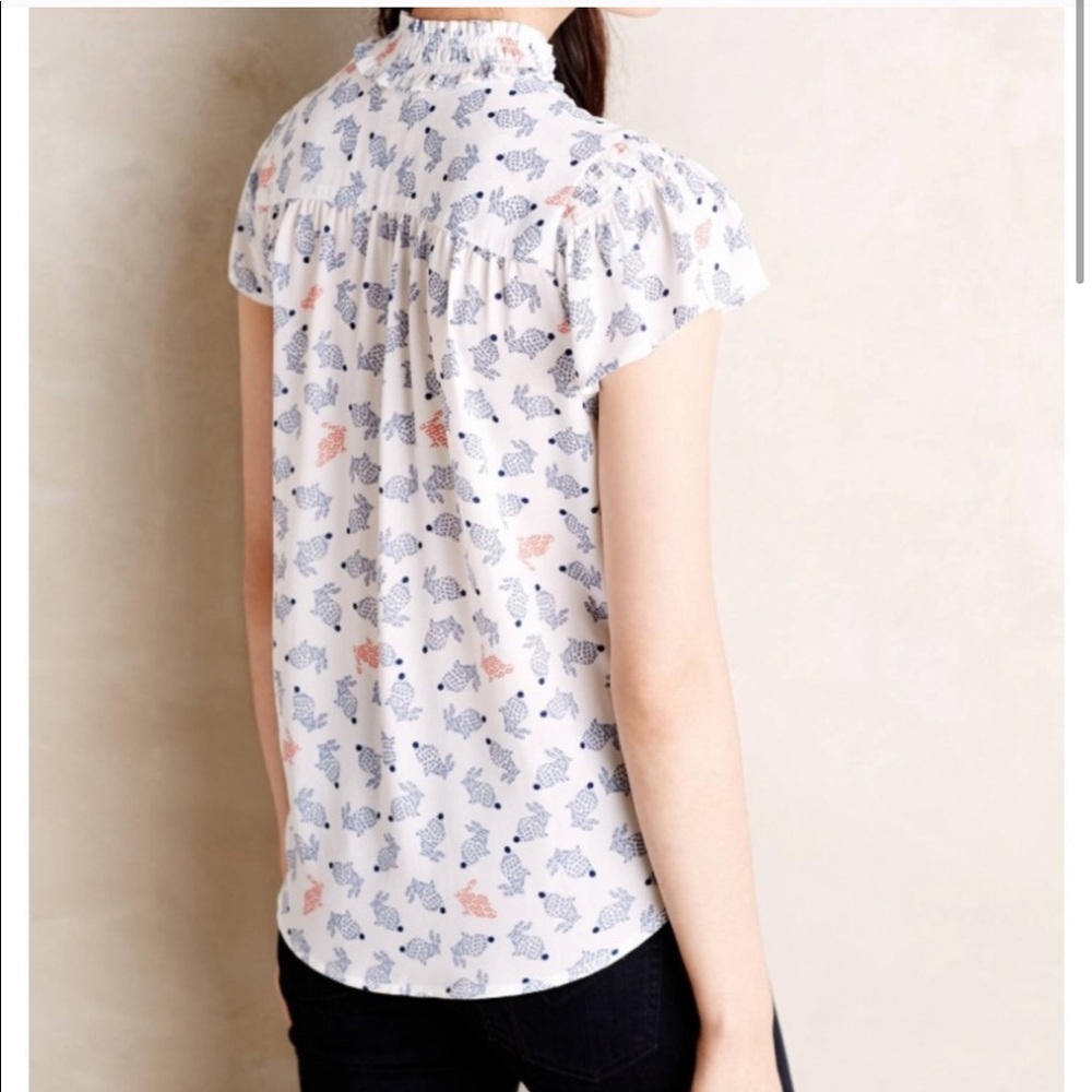 🐰🐰🐰🌸🌸🌸🌸Anthropologie Maeve Hop Along Top - Picture 3 of 3
